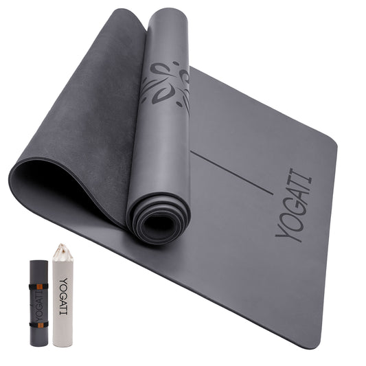 YOGATI gray rubber mat