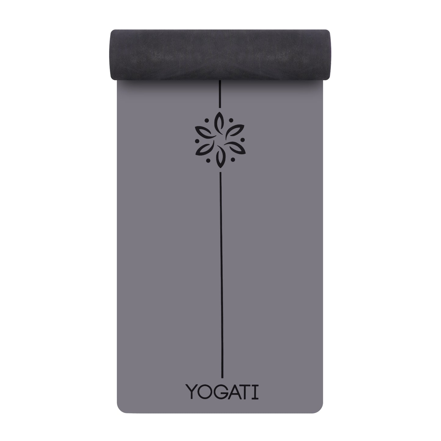 YOGATI gray rubber mat