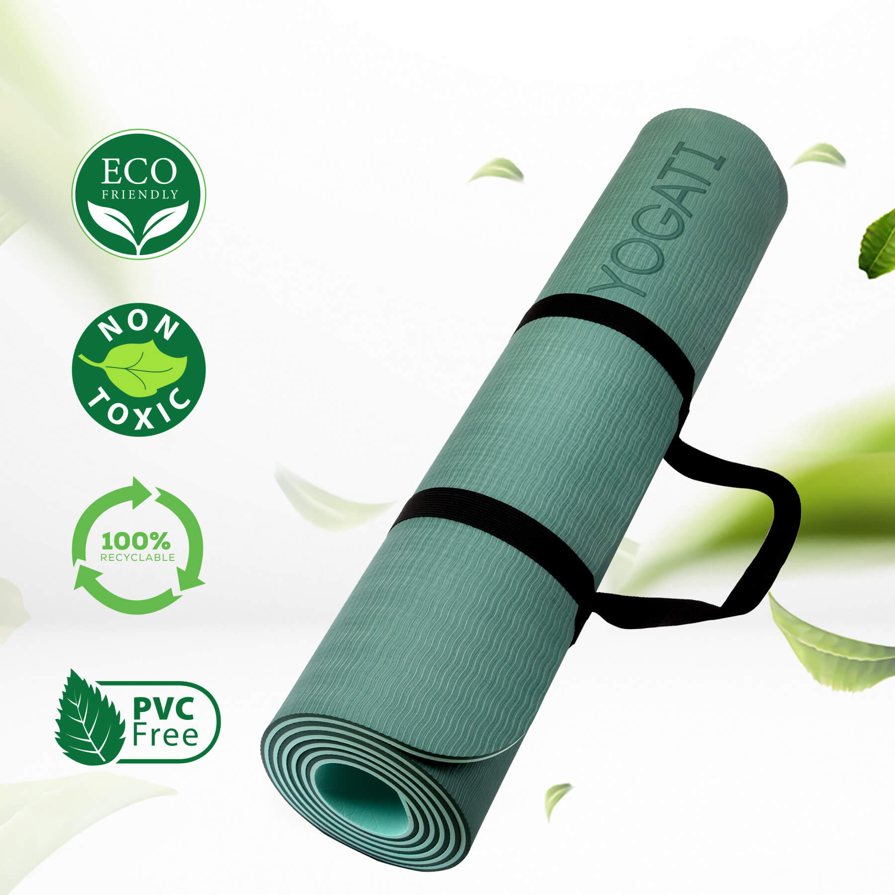 Yoga mat with marking, Free delivery